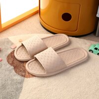 Dép đi trong nhà, dép văn phòng siêu nhẹ, chống trơn trượt, họa tiết thanh lịch - Hàng nhập khẩu - Dép GC - Ghi nhạt - 40-41 GC