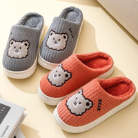 Dép đi trong nhà,dép lông siêu êm hoạ tiết gấu cực hót