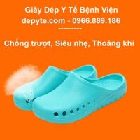 Dép đi trong phòng mổ, phẫu thuật - giày nam bác sĩ và y tá chống trượt đế mềm - giày nam nữ , dép đi trời mưa- dép công nhân nhà máy- giày dép chuyên dụng ngành y