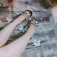 Dép đính ngọc trai siêu xinh