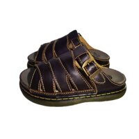 Dép doctor 2007 màu nâu da bò thật. Mã số: DT23