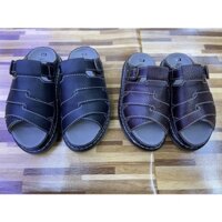 Dép Doctor Da bò thật 100% 2007 Mẫu hót  ( Nam , Nữ ) Đen , Nâu