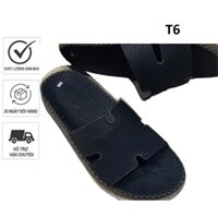 dép doctor da nam quai ngang chữ H thời trang fashion đế khâu chỉ toàn bộ chắc chắn T6