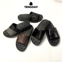 Dép Doctor Dành Cho Nam Nữ, Full Da Bò, Full Khâu Chỉ, Đế Đúc Cao Su êm Chân - Tengday Vietnam