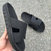 Dép Doctor Quai Ngang Da Bò chữ H Cao 3cm Răng Cưa Chống Trơn Trượt Doc Tor Nam dép doctor