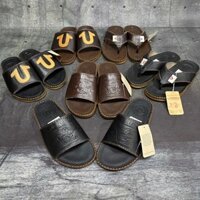 Dép dr dép kẹp da nam xỏ ngón dép quai ngang ông địa đế đúc đốc tờ nguyên khối cực đẹp