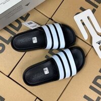 Dép đúc nguyên khối Adidas Adilette Flow - Dép dúc EVA quai ngang 3 sọc to chống thấm nước cho nam (đi lùi 1 size)