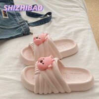 Dép Eva Nữ Cặp Đôi Sinh Viên Dễ Thương Little Beaver Dép Chống Trơn Trượt