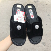 Dép Gà cúc tròn cho Nam loại xịn màu Nâu và Đen