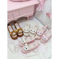 [Dép Gấu Nhỏ] Cuộn Cá Nhỏ Meow Rilakkuma Dép Đế Dày Dễ Thương