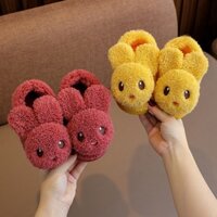 Dép giày bông hình thú cho bé trai bé gái đi trong nhà