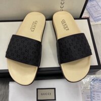 Dép Gucci Dép Quai Ngang Nam Dép GC Chữ Nhỏ Bền