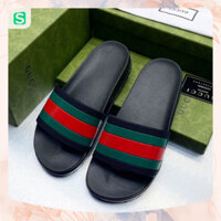 Dép Gucci Nam đế cao In Chữ Quai Ngang Siêu Đẹp - Dép Nam GC đế cứng Cao Cấp - Oma Shop