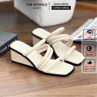 Dép guốc quai chéo 5p sang chảnh , dép xuồng 5p du lịch , guốc đi làm - THENYSMILE - RAZU