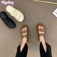 Dép hai dây đế bệt nữ Tăng chiều cao, phong cách và thoải mái