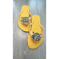 Dép havaianas chính hãng slim vàng cham hổ