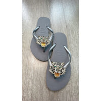 Dép havaianas chính hãng slim xám cham hổ lớn