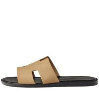 Dép Hermes Izmir Sandal Beige Albâtre Calfskin Leather