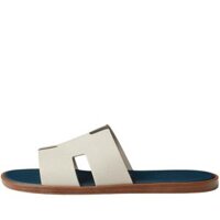 Dép Hermes Izmir Sandal Gris Silex Bleu Turquin Epsom Leather