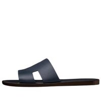 Dép Hermes Izmir Sandal Marine Brown Epsom Leather