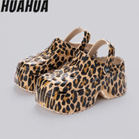 Dép HUAHUA Giày cao gót thời trang 9cm đế dày đi biển