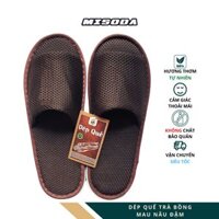 Dép Hương Quế Đi Trong Nhà Hương Quế Trà Bồng, Tạo Cảm Giác Nhẹ Nhàng Thoải Mái Khi Mang - Hàng Chính Hãng - Nâu đậm