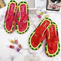 Dép kẹp bé gái Dép xỏ ngón BlTIS họa tiết quả dưa hấu DXG003200
