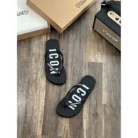 Dép Kẹp Nam - Dép Tông Nam D2 Chữ Sơn Họa Tiết ICON Mặt Đế Điểm Nhấn Chất Đế Xốp Đặc Đi Bền Hàng QC Full Box