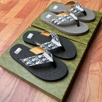 Dép kẹp nam, dép xỏ ngón nam quai diorrr 2 màu đen xám