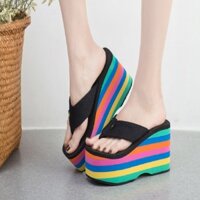 Dép kẹp nữ Dép kẹp xốp nữ xỏ ngón đế cao thời trang 7cm, 9cm