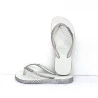Dép Kẹp Nữ Havaianas Bảng Màu Dép Kim Tuyến Đế Tròn