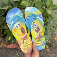 Dép kẹp xỏ ngón hoạ tiết bắt mắt vui nhộn, bền chắc