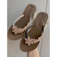 Dép kẹp xỏ ngón nữ đính đá sang chảnh