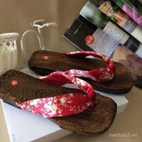 Dép kimono mùa hè mới cho phụ nữ, dép xỏ ngón đa năng, giày gỗ, dép xỏ ngón, giày gỗ, cosplay phong cách cổ điển
