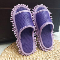 Dép lau nhà mùa hè thoáng khí, giày lau sàn lười, làm sạch sàn gỗ trong nhà im lặng, bao giày có thể tháo rời