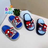 Dép Lê Bé Trai- Dép Siêu Nhân Người Nhện đế êm, mềm, chất liệu Eva siêu nhẹ size 24-35 Cao Su