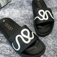 Dép lê cao su logo rắn hai màu , Dép quai ngang nam nữ thời trang unisex trẻ trung,