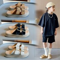 Dép lê cho bé trai bé gái sandal da êm đế nhẹ [SD15]