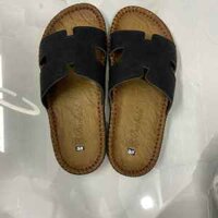 Dép lê chữ H da bò đế doctor đế bằng full size đổi trả trong 1tuan