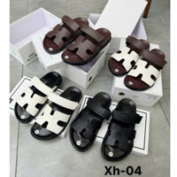 Dép Lê chữ H Quai Dán Mix màu Mẫu mới 2025  Dép Lê chữ H quai dán bản vân xước loại đẹp L1 (chân gầy lùi size) XH-04