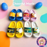 Dép lê con vịt NY-7703 Cheerful Mario cho bé trai gái 3-10 tuổi