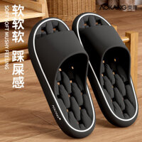 Dép Lê lỗ rò rỉ nước Aokang Dép lê cỡ lớn đế rỗng đế mềm chống rơi tắm trong nhà mùa hè cho nam nhanh khô