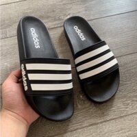 Dép Lê Nam Nữ Adidas sọc ngang có chữ adidas cạnh quai, đế không thấm nước - Hàng mới về