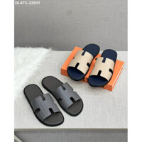 Dép lê nam quai sần cực hot summer 2024 - Chất liệu quai da - Đế cao su sơn giả gỗ - Full hộp và túi vải