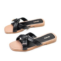 Dép lê nữ quai ngang đế bệt DWN.05DEN - ĐEN - 38