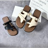 Dép lê nữ xỏ ngón quai có đièu chỉnh sang chảnh hàn quốc