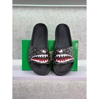 Dép lê quai ngang Goyard Đen họa tiết răng cá mập LA on web fullbox bill thẻ VTN