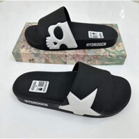 Dép lê quai ngang nam nữ HYDROGEN Họa Tiết Đầu Lâu ngàu, cá tính, đi cháy  phố 2024