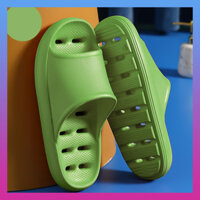 Dép Lỗ Đi Nhà Tắm Dành Cho Bé  Dép Đi Trong Nhà Vệ Sinh Nhanh Khô Cho Trẻ Em Cao Cấp - Xanh Lá - 19cm