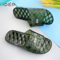 Dép lỗ VIP - Dép nhựa trong suốt đi trong nhà tắm nam nữ iDÉP-  DL023 - 4243 - Xanh Rêu